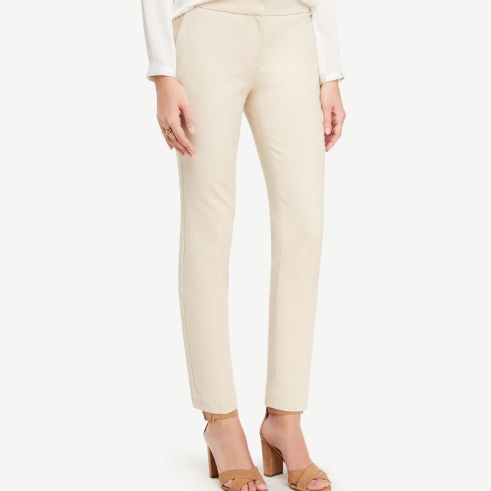 Ann Taylor Devin light blush pink ankle pants